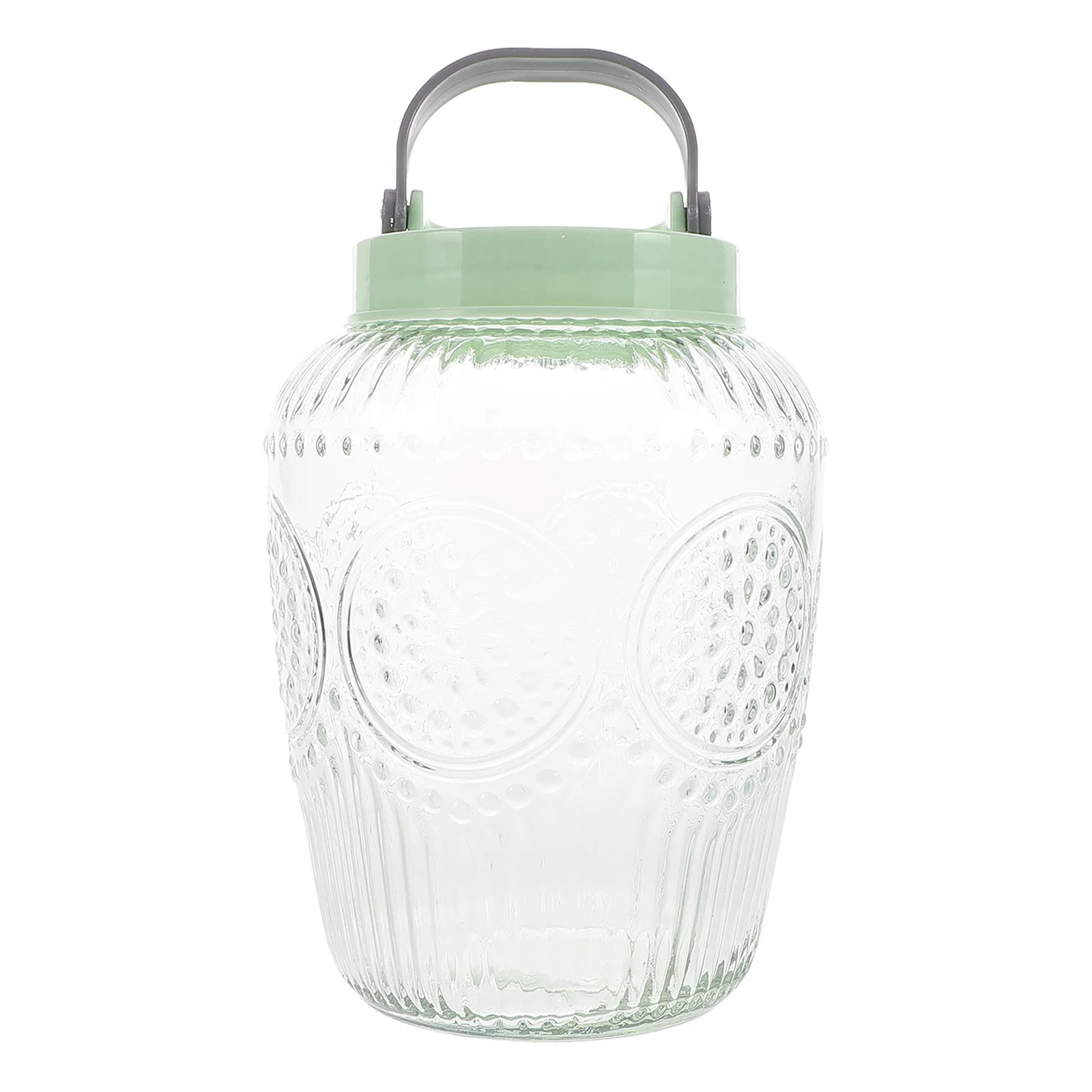 Large Glass Jar with Lid 2200ml Gallon Wide Mouth Airtight Container Clear Glass Canister for Pickling Fermenting Food Storage