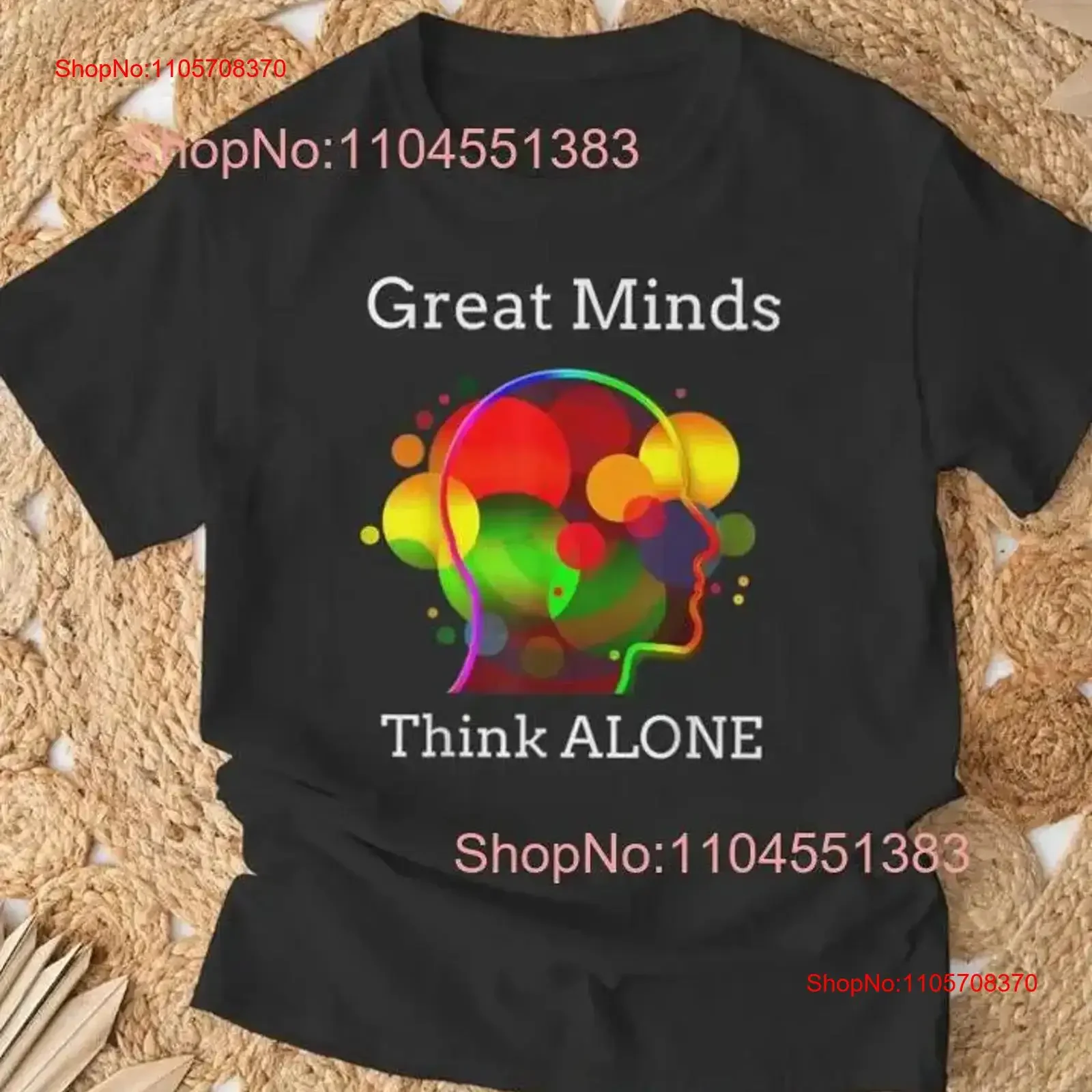 Great Minds Think For Super Intelligent Thinker T Shirt Size S 5XL vintage Washed designer clothes Top For Everyday Wear
