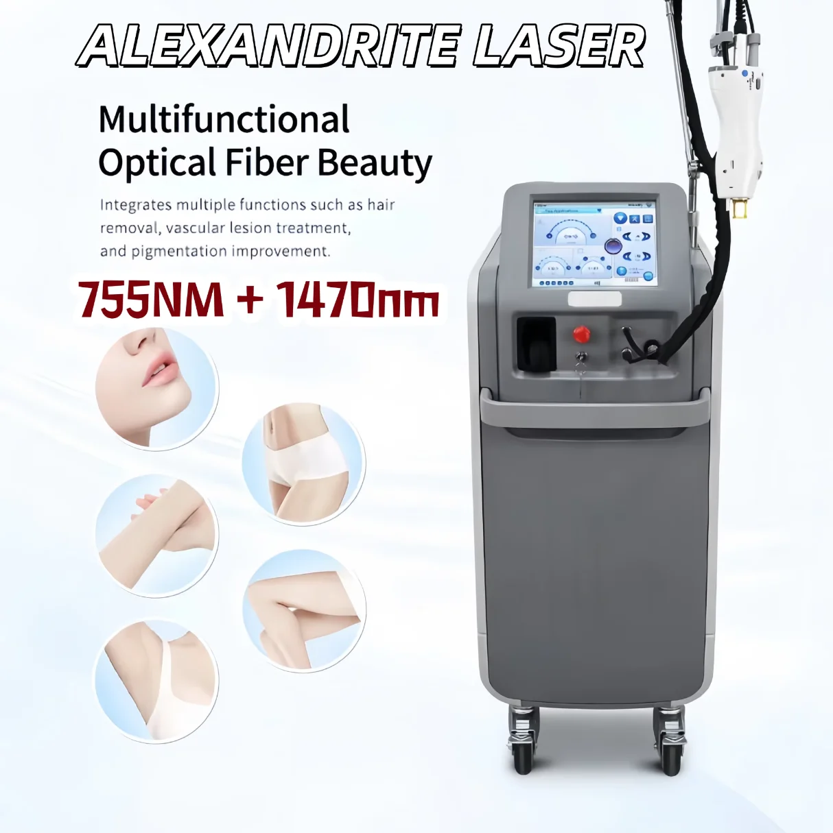 

SLyric High quality 1064nm painless hair removal Clinic 755NM alexandrite machine
