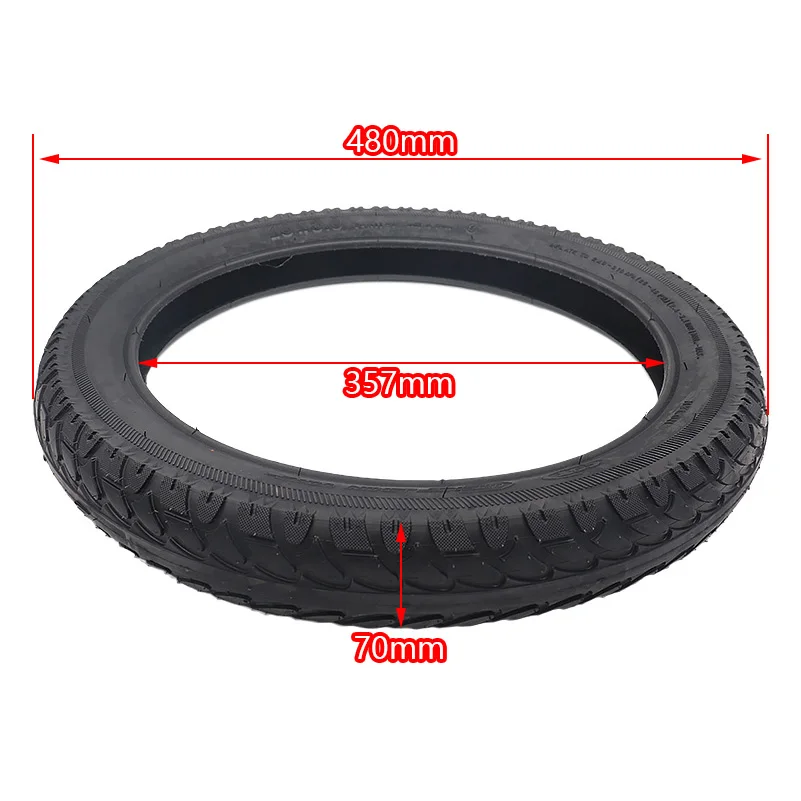 18x3.0 76-355 tire with curved valve inner tube suitable for 18 inch electric vehicle tricycle offroad