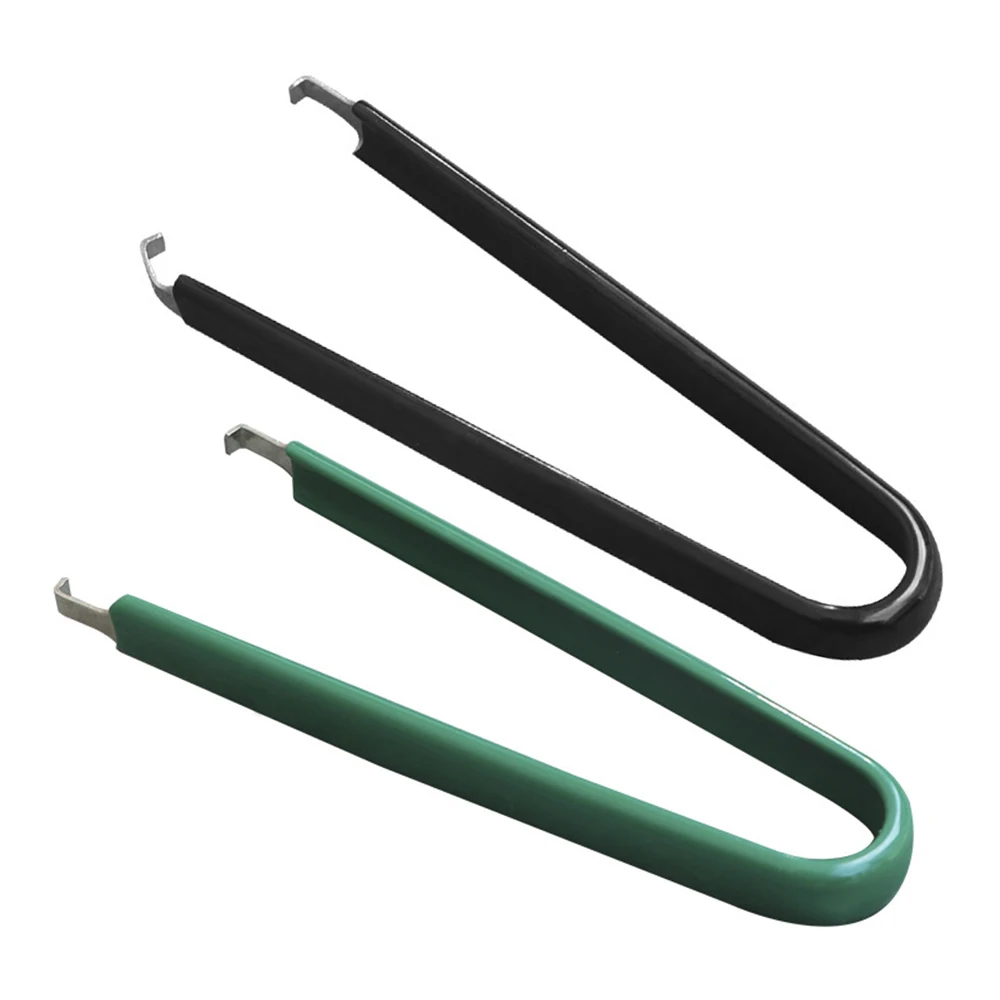 

1 шт., черный/зеленый вставной пинцет, съемник зажимов, приспособление для машины для извлечения микросхем, U-образный инструмент для извлечения микросхем