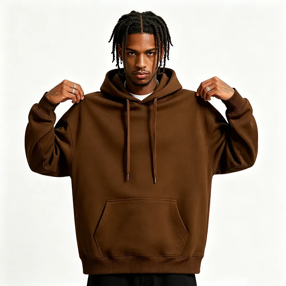 Herren- und Damen-Hoodies in Unifarben mit Taschen, Sport- und Fitness-Sweatshirts, modische Freizeitpullover in mehreren Farben – Detail 36