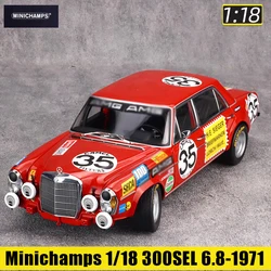 MINICHAMPS CLDC Diecast model 1:18  300SEL 6.8-1971 Classic car model static display collection in 3 color schemes