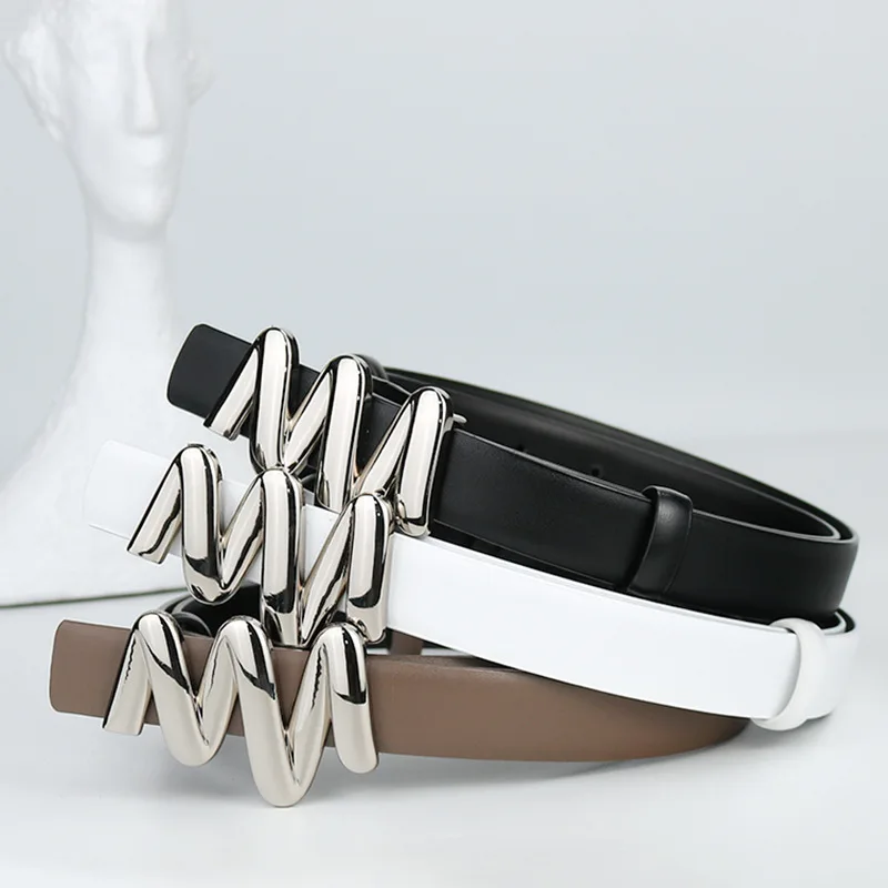 

Women's Genuine Leather Belt, Decorative Waist Belt for Suits, Dresses & Coats, Versatile Fashion Waistband