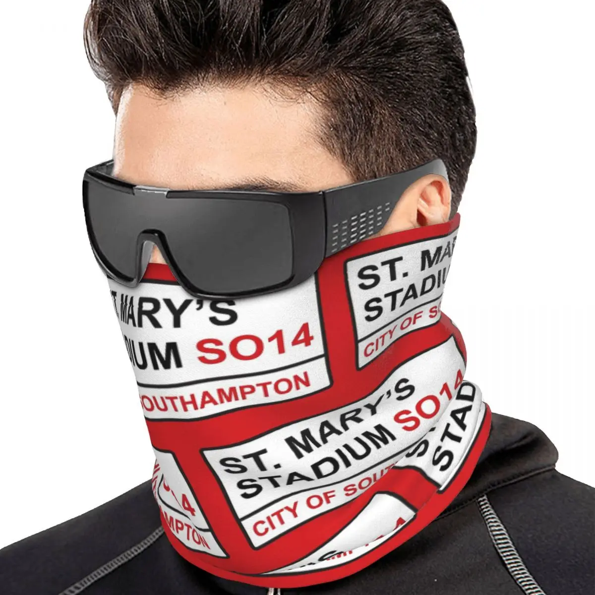 Southampton Football Team St. Mary's Stadium Street Sign Bandana Neck Cover Printed Mask Scarf Riding Face Mask Adult Winter