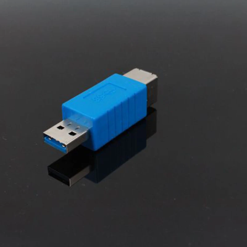 Lingable USB 3.0 drukarki adpater USB3.0 typ B męski/żeński na męski/żeński konwerter złącza drukującego do skanera