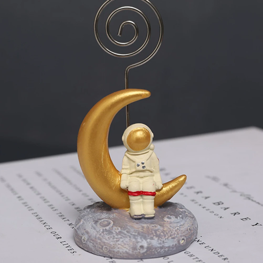 

Astronaut Card Holder Memo Clip Photo Note Holder Desk Accessory Non Fading Design Home Office Decor