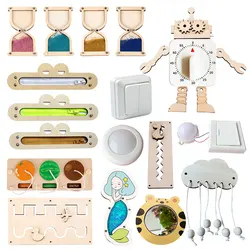 2024 Busy Board Baby Accessories New DIY Montessori Wooden Toys Parts for Toddler Learning Games Sensory Board Early Education