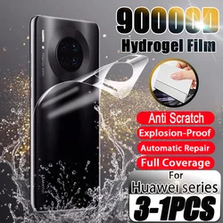 Back Hydrogel Film For Huawei P30 P60 P40 P50 P20 Pro Lite Full Cover Screen Protector Mate 50 40 30 20 Pro Y9 P Smart 2019 Lite
