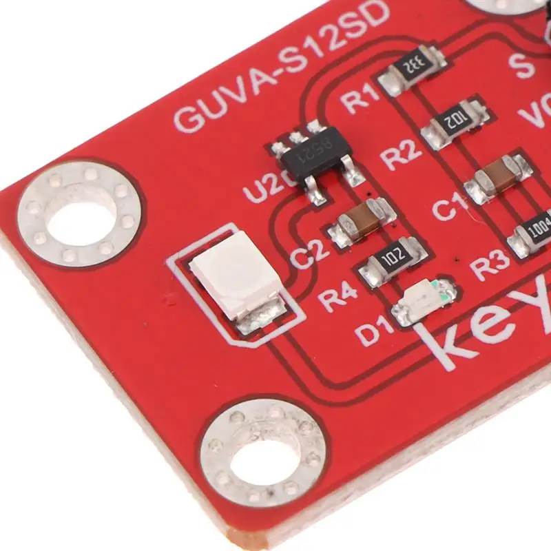 1/2/3 pezzi 3528 modulo di intensità ultravioletta solare DC 3.3-5V sensore UV GUVA-S12SD 240-370nm per Arduino /Raspberry Pi