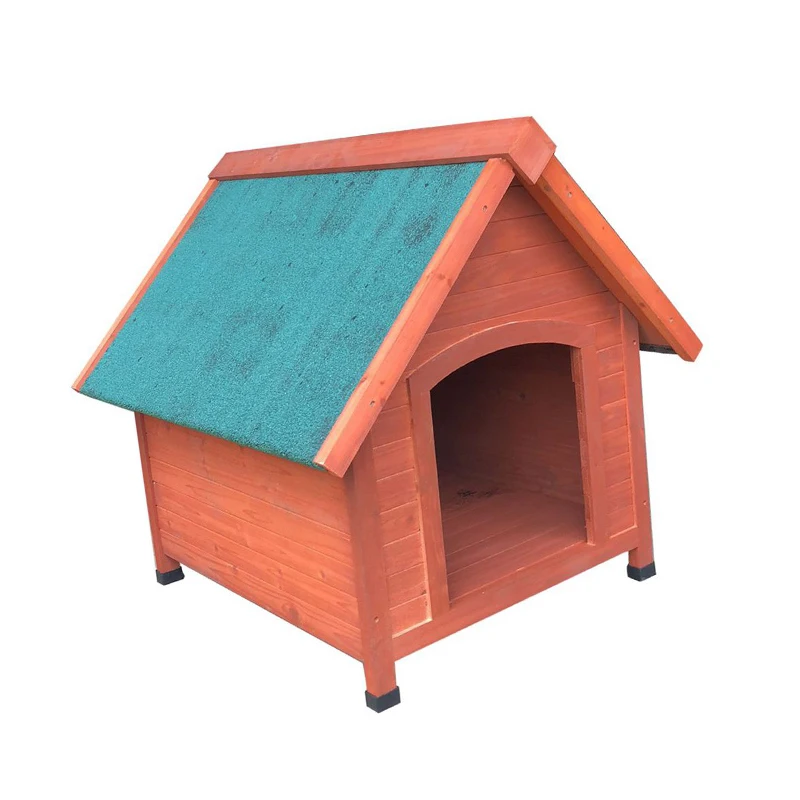 Modern Luxury Solid Cedar Wood Pet House 78*88*82 cm Easy to Clean Multifunctional Dog Cages with Open Door Outdoor Use