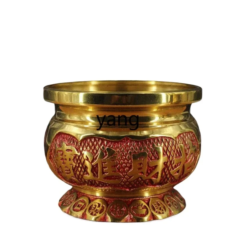 LH   pure copper indoor household Buddha ornaments purify the air and worship the God of Wealth