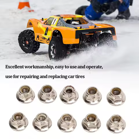 Lock Tire Nut Corrosion Resistant RC Model Car M5 Flange Nut Lock Tire Nut Lock Tire Nut Locking Lug Nuts Wheel Lock Nut
