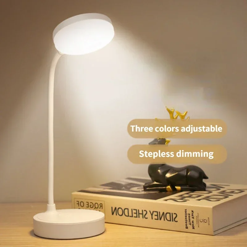 

LED Waterproof Rechargeable Desk Lamp Touch Dimming Table Lamps For Bar Living Room Reading Camping Eye Protection Light