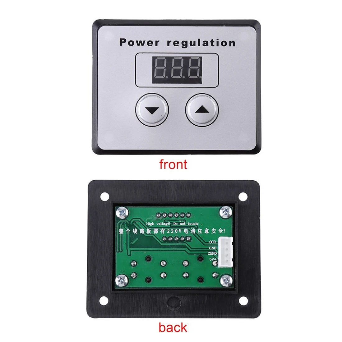 [B17B!】 4000W 220V AC SCR Voltage Regulator Dimmer Electric Motor Speed Temperature Controller + Digital Meters For Water Heater