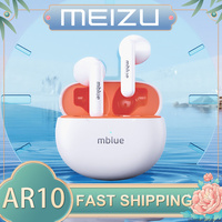 MEIZU mblue Original AR10 Earphone Wireless Bluetooth 5.4 Earbuds HD Call Noise Reduction HiFI Sound Headset 300mAh Long Standby