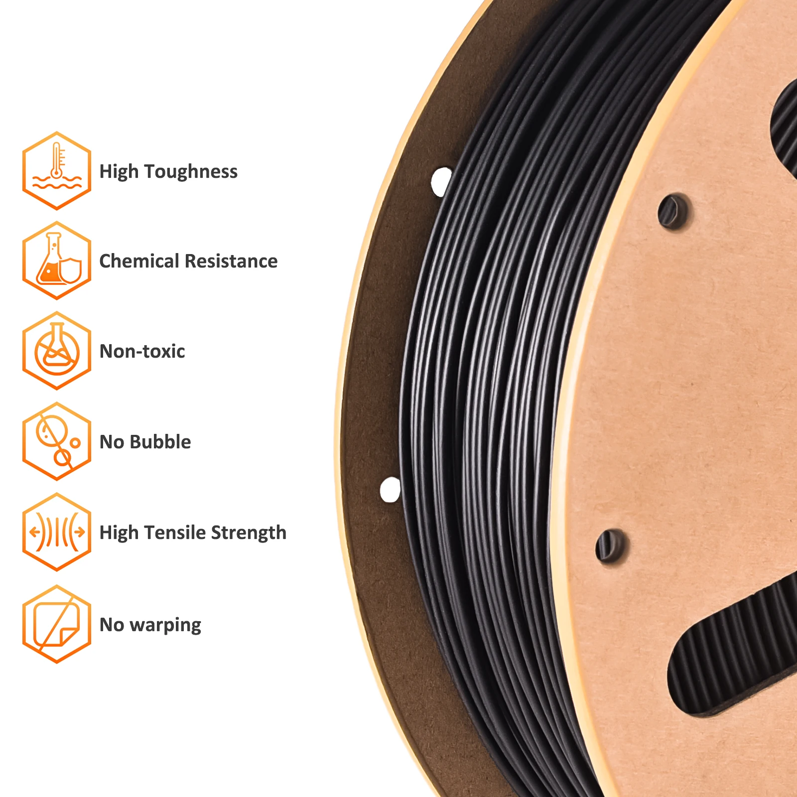 ERYONE Standard PP Filament for 3D Printer, 3D Printing Filament PP 900g/Spool Polypropylene Filament 4