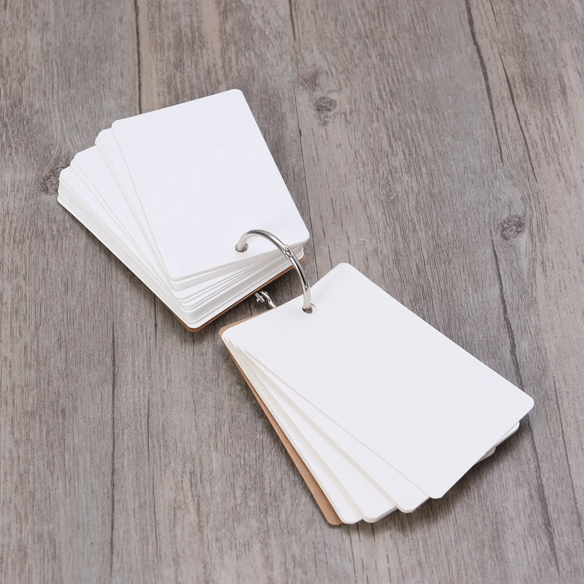 

Kraft Paper Study Cards Binder Ring Notepad Memo Scratch Pads Diy Greeting Bookmark Hole Punch Index Cards For School
