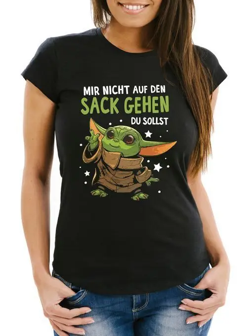 

Women's T-Shirt Saying Don't Get Me in the Bag You Should Baby Yoda Fun Shirt