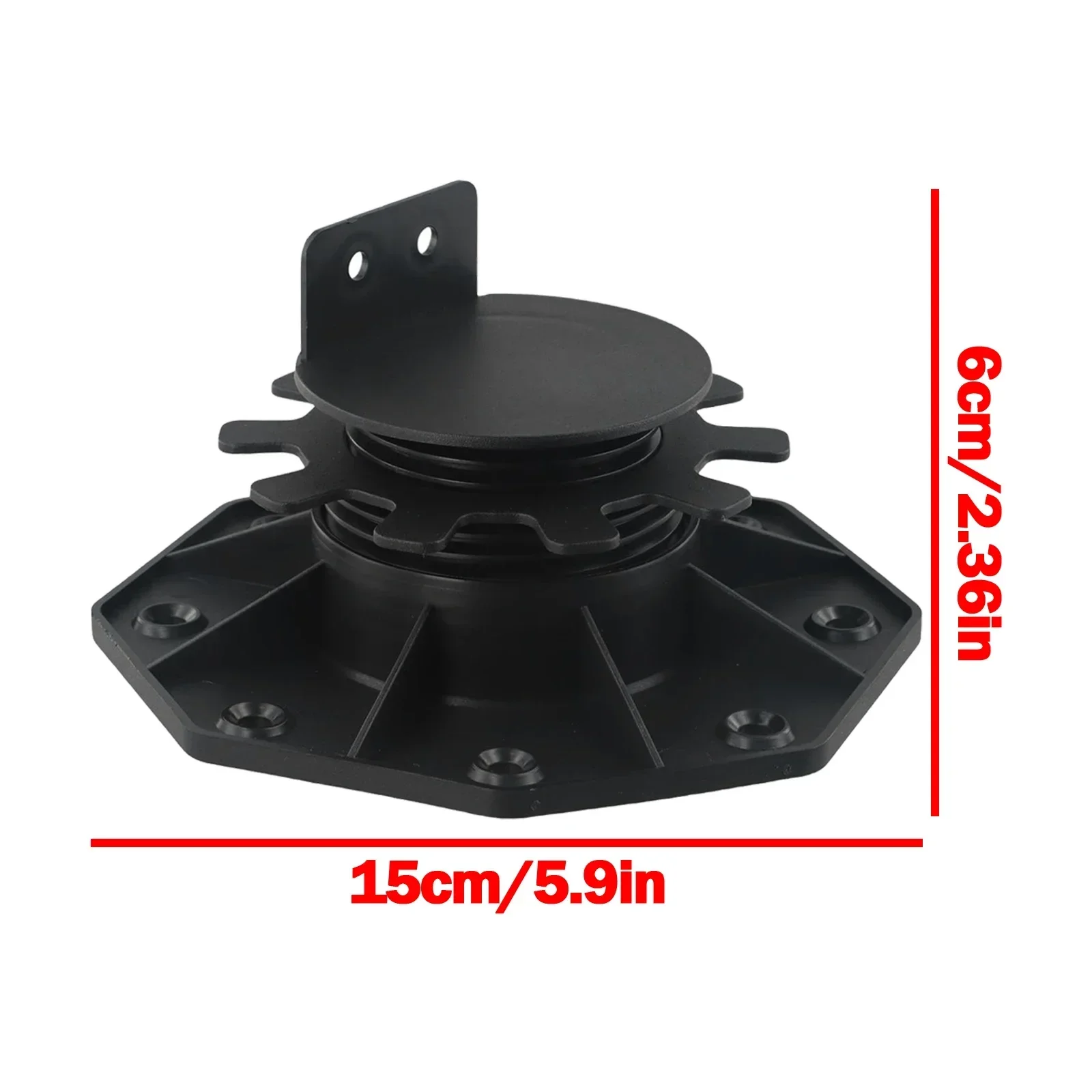 10pcs Adjustable Deck Base Riser Bearing Bracket 18-30mm 30-60mm For All Substructures Made Of WPC Wood Aluminum Support