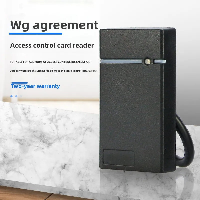 Mini 125khz card access control reader waterproof nfc reader 13.56mhz wiegand 26/34 small card reader for access control systems