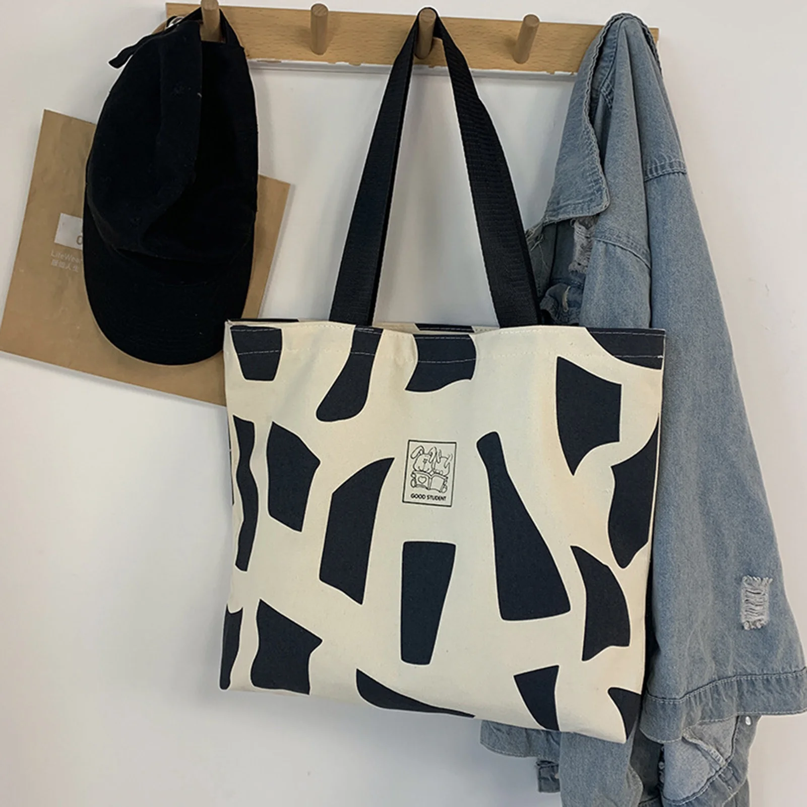 

Портативная холщовая сумка для девочек и студентов, удобная для переноски, практичные сумки для пригородных поездок, продуманный подарок для офисных работников