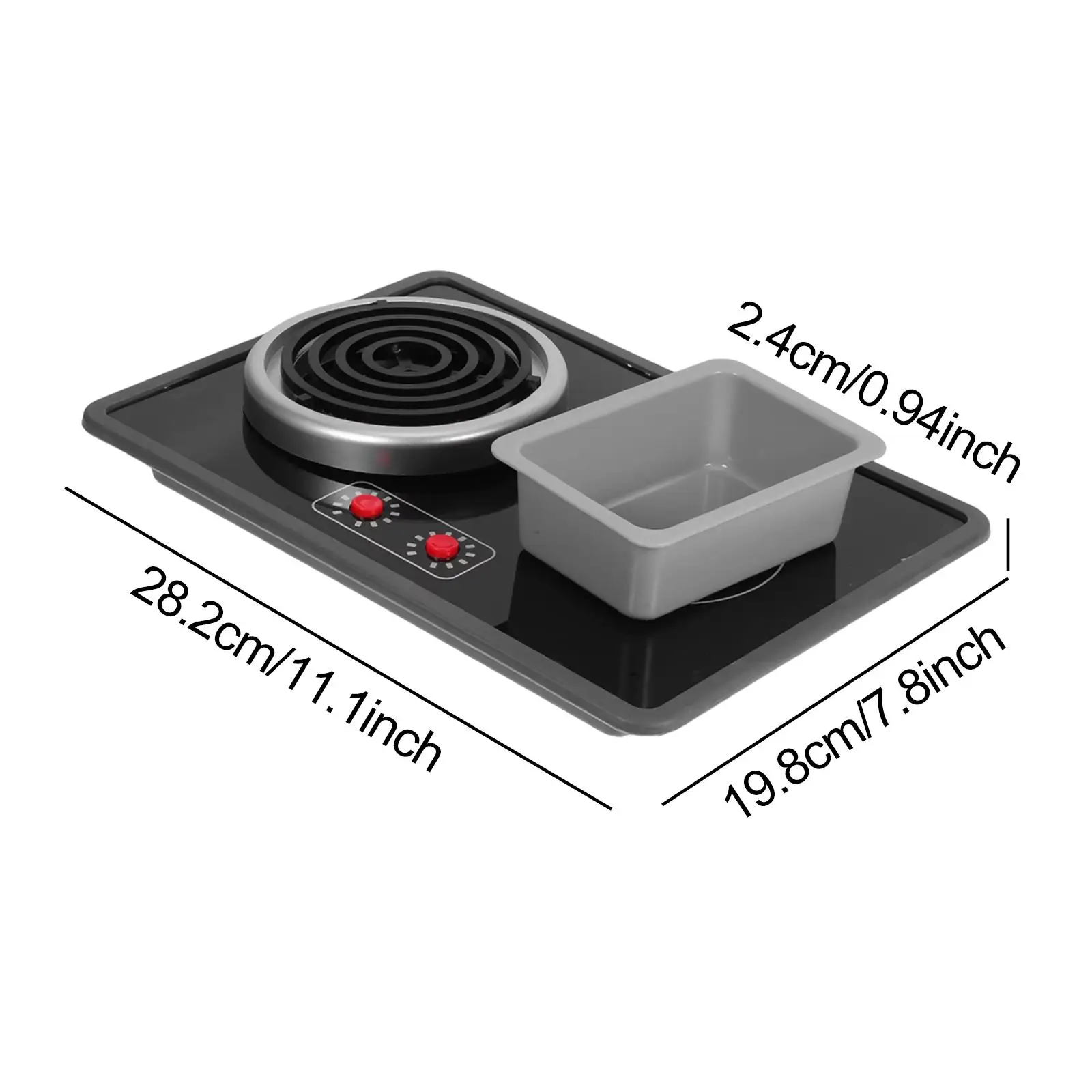 어린이 주방 놀이용 스토브 장난감, 조명과 소리 기능 포함, 실제 요리 도구처럼 보이는 역할놀이 학습 장난감, 남아 여아용