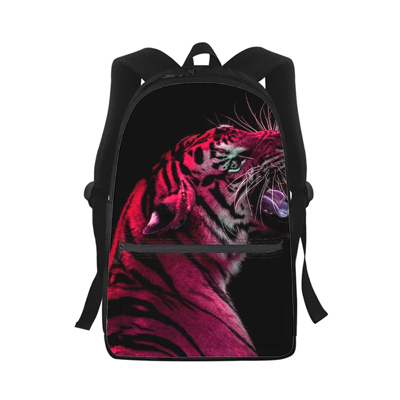 fiercely tiger Men Women Backpack 3D Print Fashion Student School Bag Laptop Backpack Kids Travel Shoulder Bag