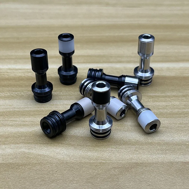 Il più nuovo 415 Long drip tip 510 thread 316ss pom peek bocchino 3mm vape tips per RDA RBA RTA tank atomizzatori accessorio E-cigs