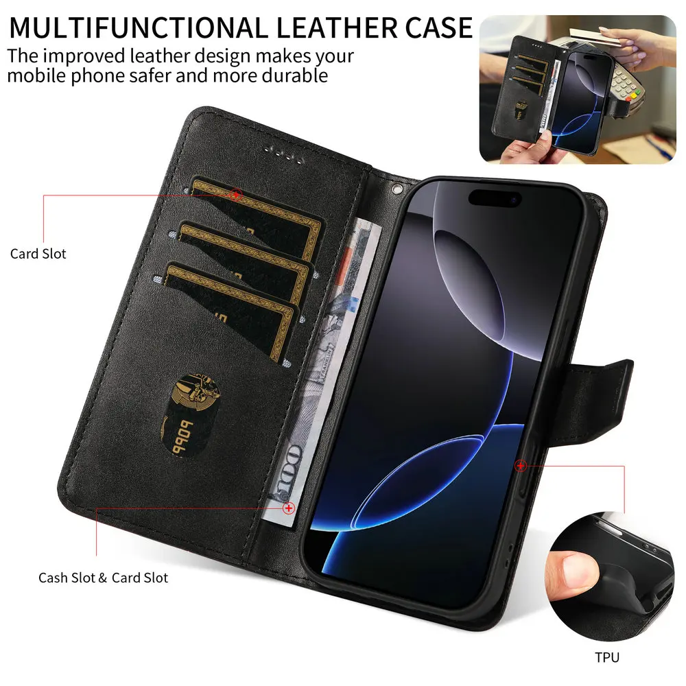 Reno14 14F 14FS 5G 4G حافظة جلدية ريترو محفظة شل ل ممن لهم رينو 14 برو حافظة رينو 13 F 14 FS 15 13F 13FS 13A كتاب ETUI