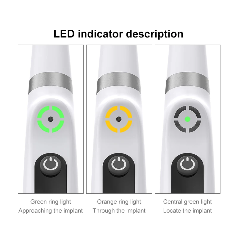 Dental Mini Implant Locator Portable 360° Degree Rotation Sensor Localization Smart Find Implant Screw Accurate Cross-Scanning