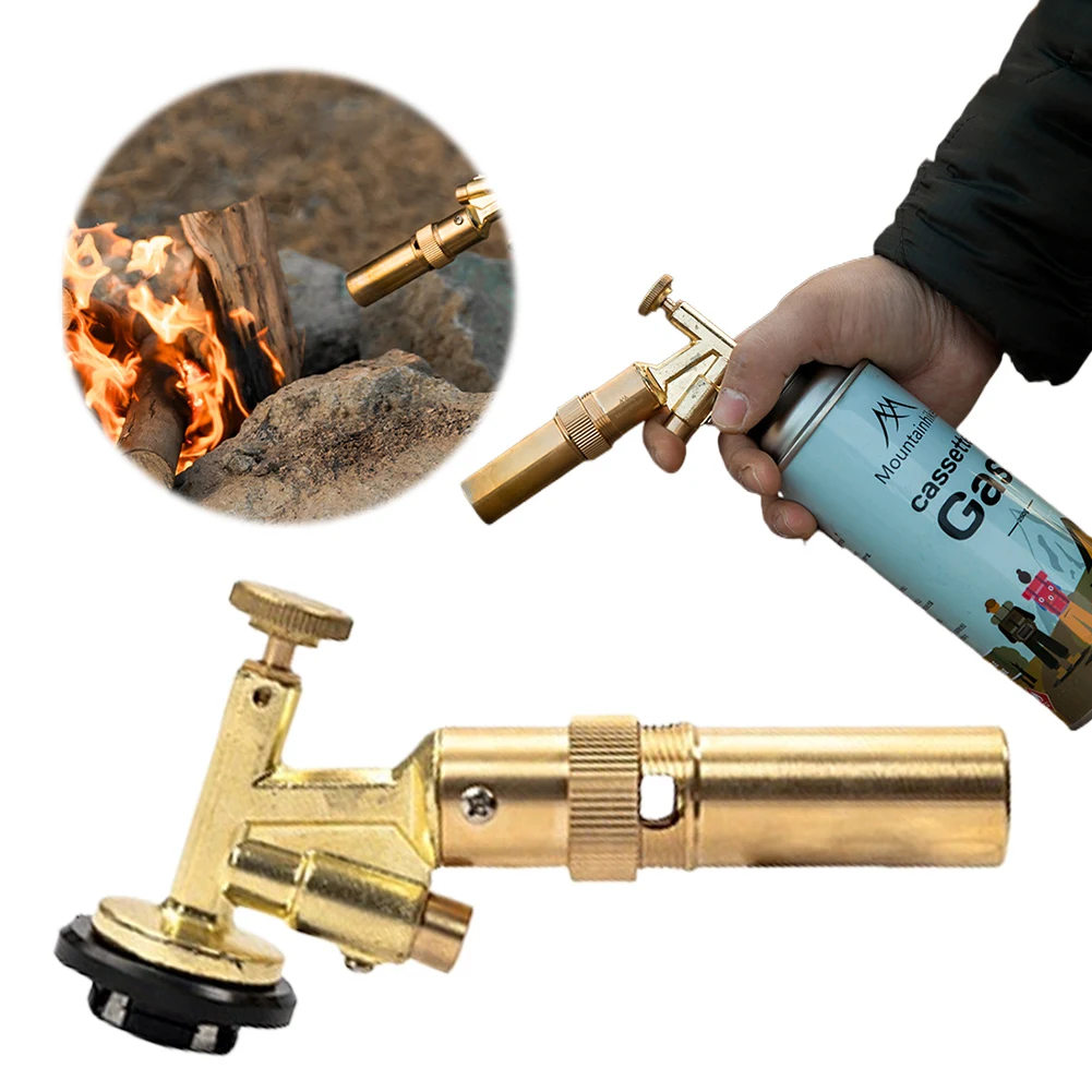 Welding Gas Torch High Power Flame Butane Burner Professional Welding Flamethrower for Outdoor Camping BBQ