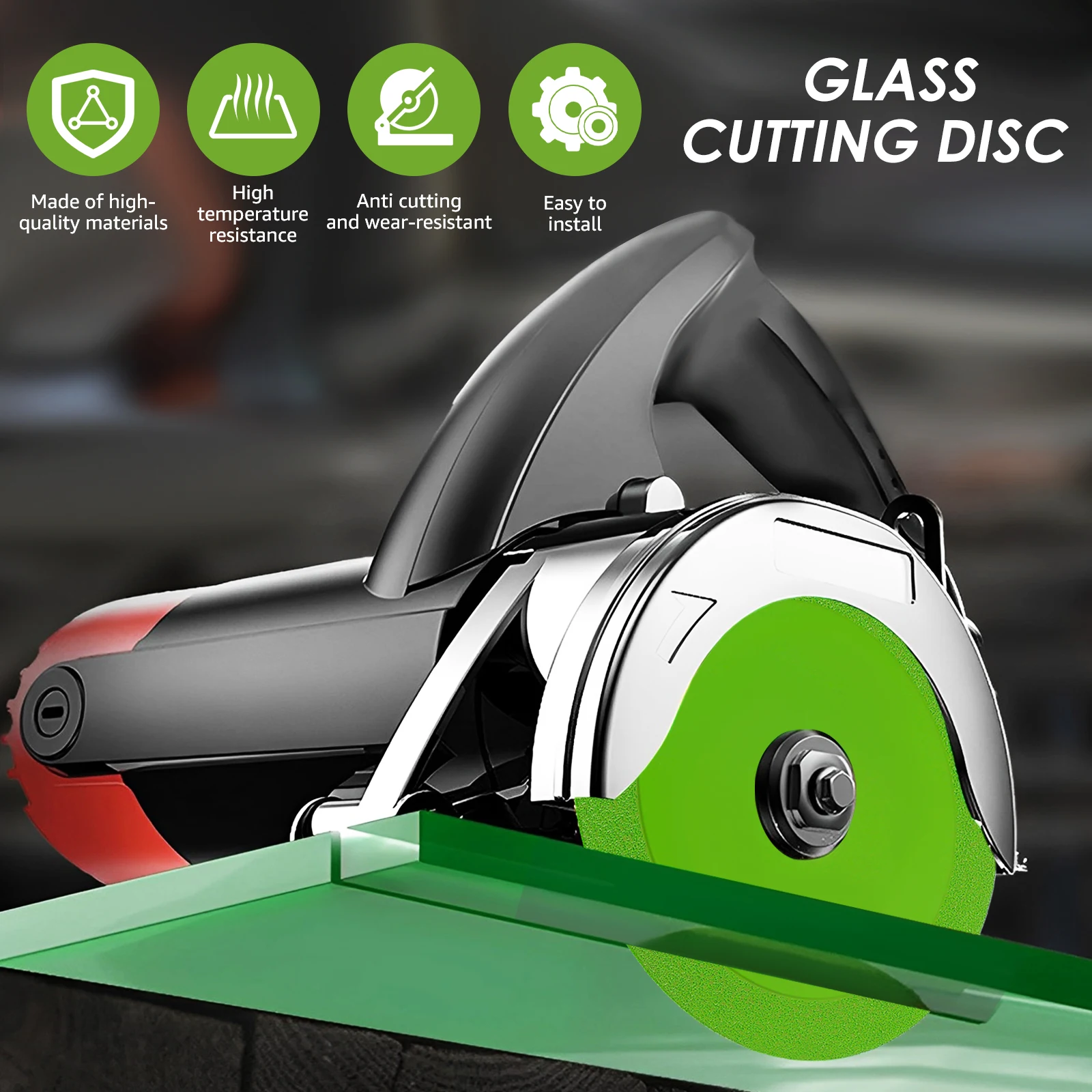 Glass Cutting Disc 1mm Ultra-Thin Glass Saw Blade Green Ceramic Tile Cutting Blade Reusable Diamond Cutting Blade