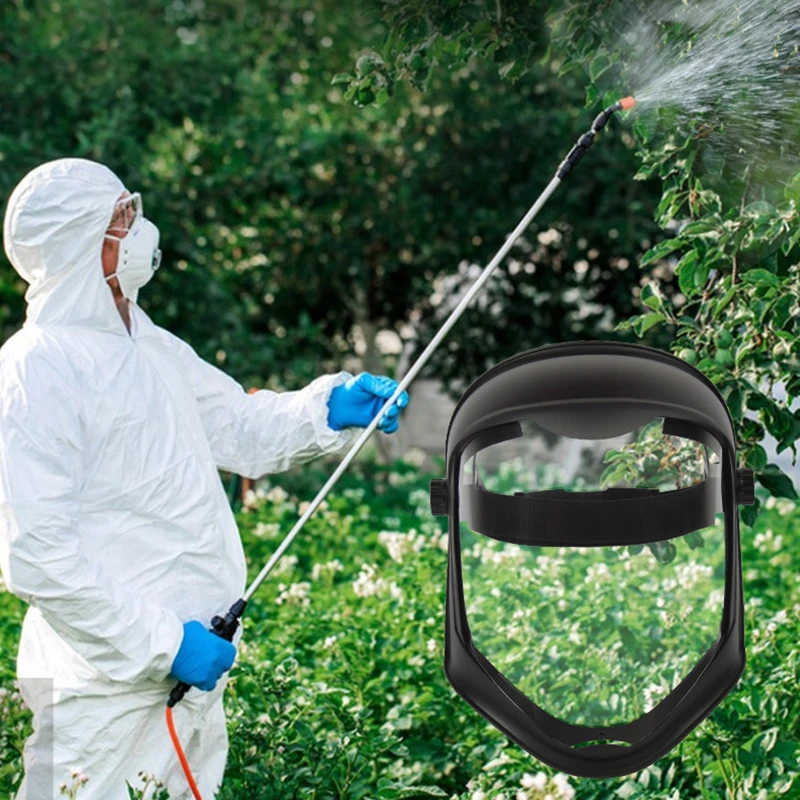 Full Face Shield Anti Fog Face Cover Reusable Protective Transparent Visor For Restaurant Lightweight Durable Multipurpose