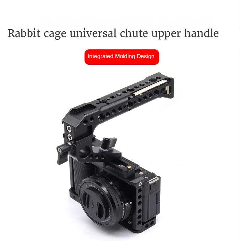 

M-REMOTE Camera Cage Universal Portable Multi-function Handheld Metal Handle Cold Boot on Chute Mouth Expanding Slider Clip