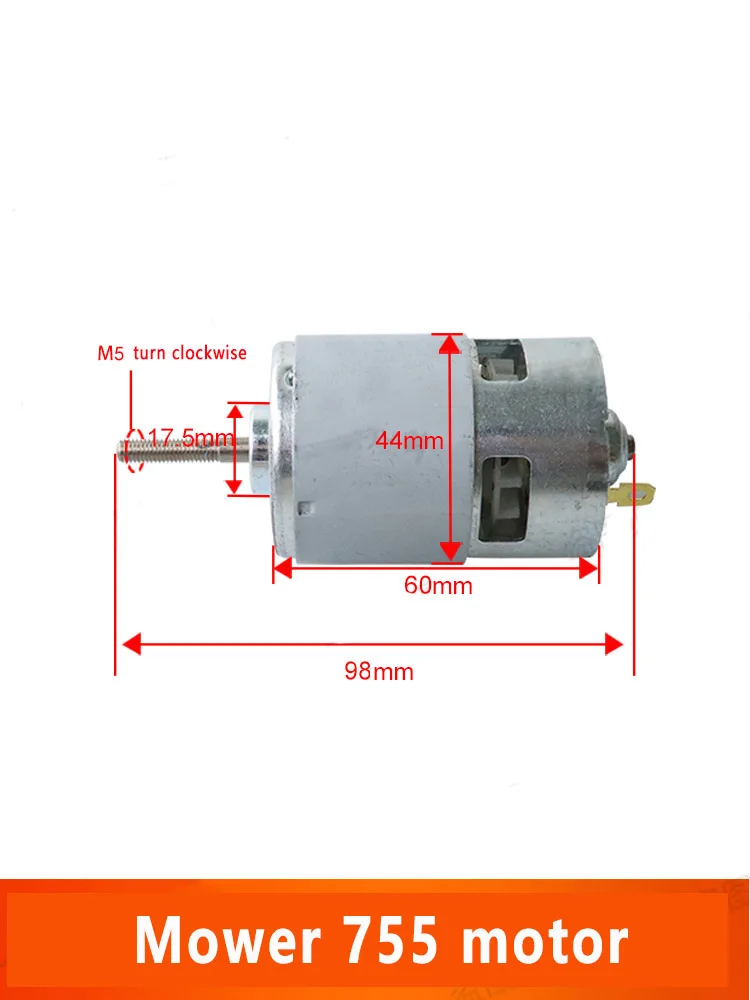 1Pcs/Lot 12V 21V Universal Lithium Mower Motor DC Motor Charging Universal Parts 755