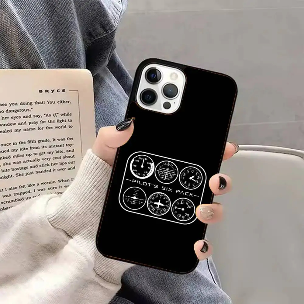 

1 шт., чехол для телефона с сильным магнитом, вертолетом, самолетом, пилотом, для iPhone 17 16 15 14 13 Pro Max 11 12 Mini