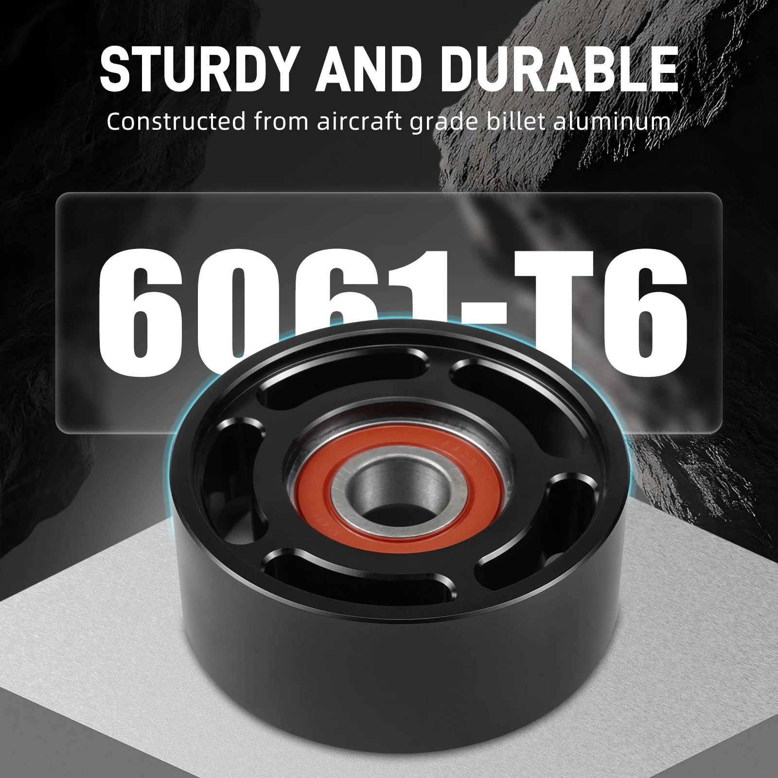 베빈시 빌렛 3.00인치 / 76.0mm x 6리브 스무스 페이스 풀리 (범용)