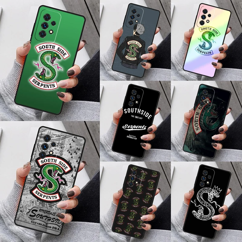 Riverdale TV South Side Serpents Phone Case For Samsung Galaxy S23 S21 S20 FE S24 S22 Ultra Note20 S10 S9 Plus A40 A52 A13 A53