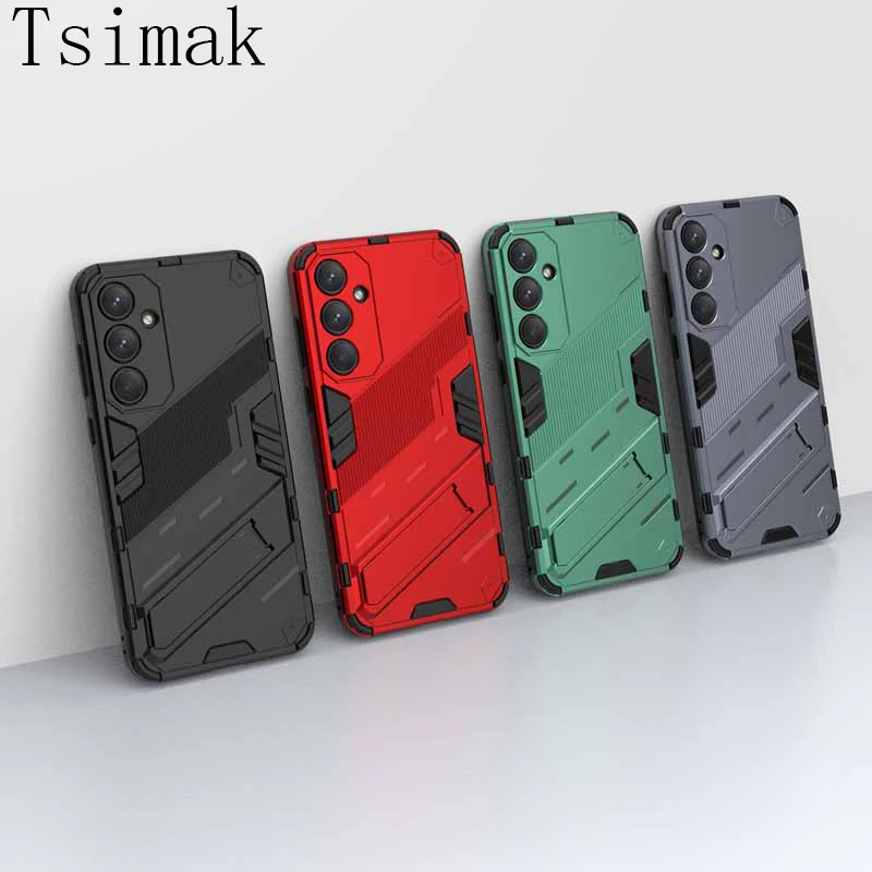 Shockproof Case For Samsung A15 A25 A35 A55 A05 A05S Armor Holder Back Coque for Galaxy A14 A24 A34 A54 5G A04 A04S A04E Cover