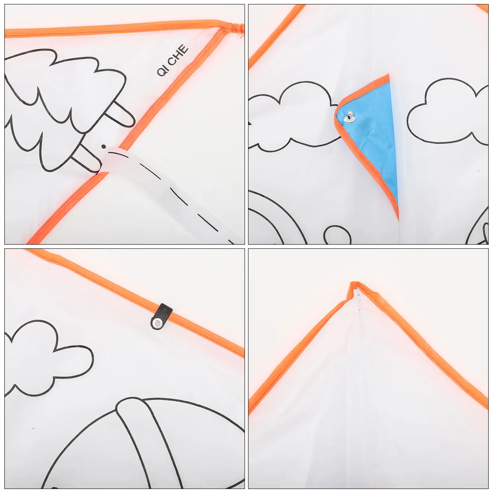 

2 Sets DIY Hand Painted Kite Toy Decorating Coloring Bulk Blank Child Kids Gifts