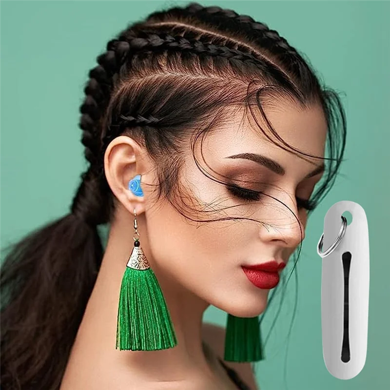 

AB42-4PCS Мини-коробка для хранения, коробка для хранения беруш, портативная утолщенная сумка для хранения наушников, сумка для хранения