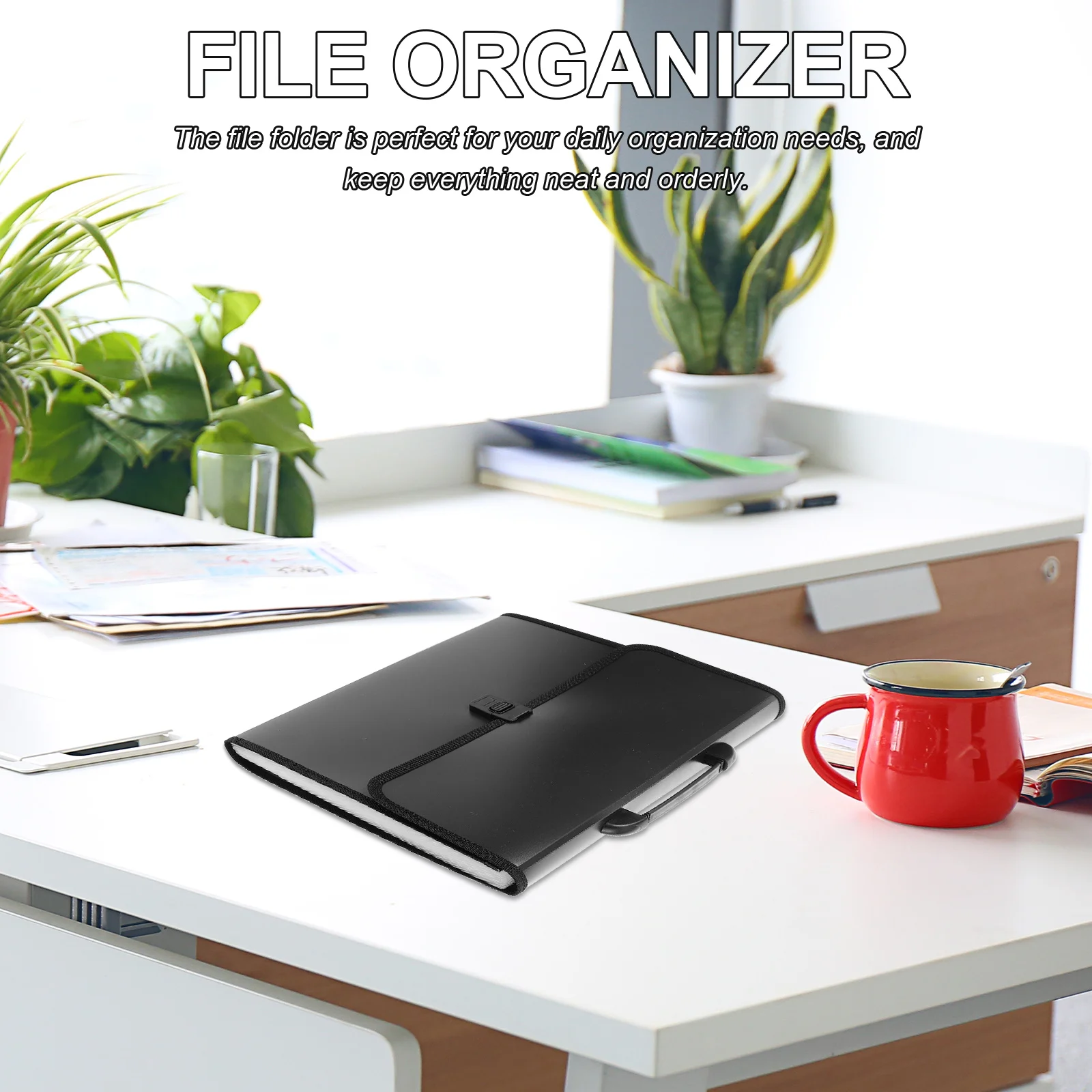 Aktenordner, Premium-Abs, erweiterbarer Dokumenten-Organizer, große Kapazität, tragbare Aktenaufbewahrungstasche für Büro, Zuhause, Schule