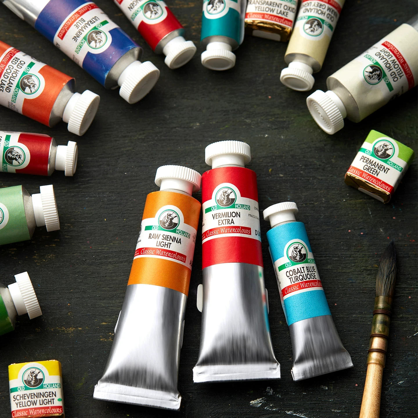 Old Holland Classic Artist Watercolor Paint 6ml 18ml Single Color 168 Colors Solid Watercolor for Professional Painting