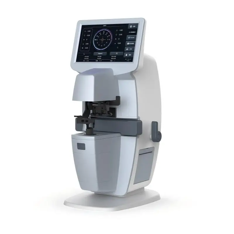 Equipo para ópticas LP-6100: Medidor focal computarizado con impresión UV, instrumento de inspección informática con pantalla táctil e impresión
