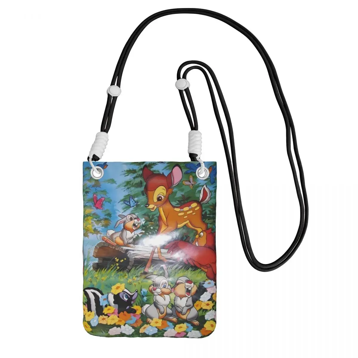 

Custom Bambi Carry A Mobile Phone Bag Diagonally Men Women Fashion Cute Deer Mobile Phone Bag for Traveling Phone Money Pouch
