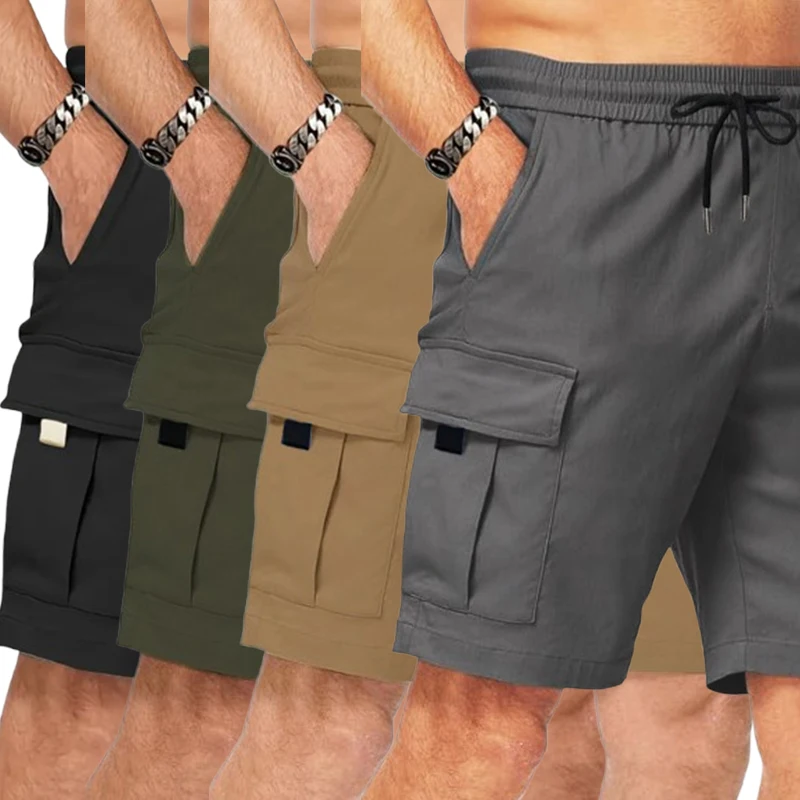 

Summer New Mens Cargo Shorts High Quality Light weight Multi-pocket Casual Male's Outdoor Sports Jogging Short Pants 2PCS