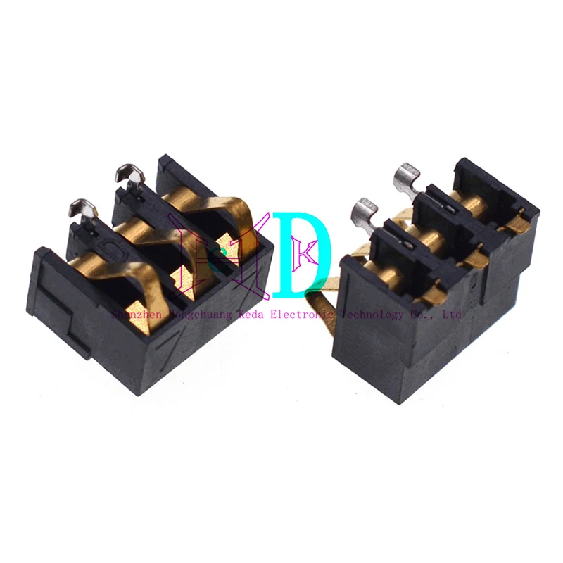 10pcs Battery holder 3P battery connector mobile phone contact piece height 77 high temperature resistant gold plated 3pin