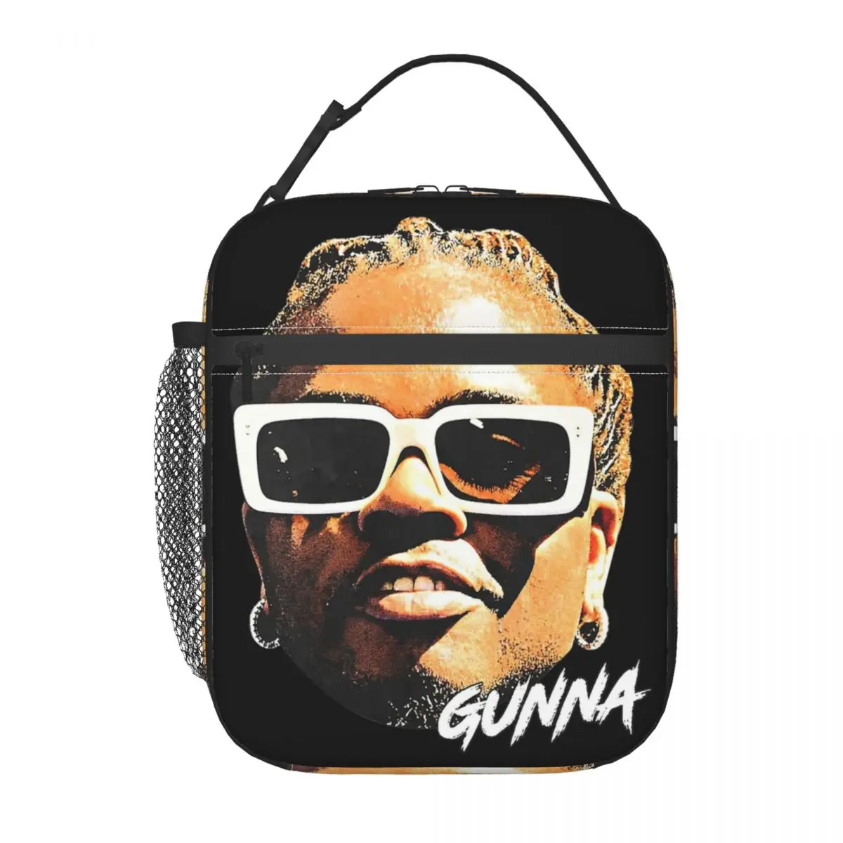 GUNNA Head Rap Rapper Insulated Lunch Bag Food Container Reusable Cooler Thermal Lunch Boxes For Travel