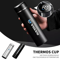 Car Logo Thermos Leakproof Cup Portable Bottle Auto Accessorie For Volvo Rdesign V60 V40 XC90 S60 C30 XC60 V50 V70 S90 AWD XC40